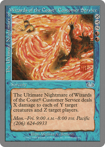 The Ultimate Nightmare of Wizards of the Coast® Customer Service [Unglued] - The Mythic Store | 24h Order Processing