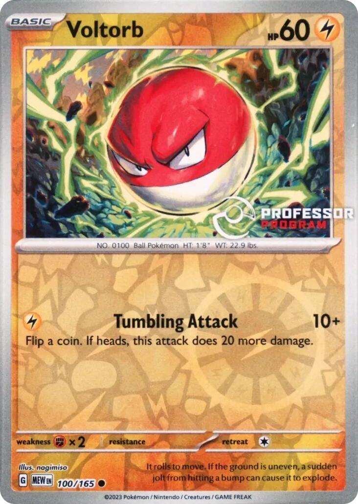 Voltorb (100/165) [Professor Program Promos] - The Mythic Store | 24h Order Processing