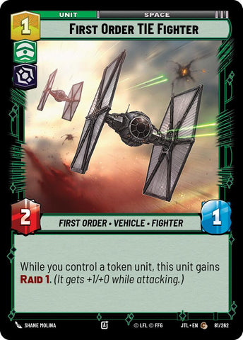 First Order TIE Fighter (081/262) (081/257) [Jump to Lightspeed] - The Mythic Store | 24h Order Processing