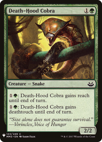 Death-Hood Cobra [Mystery Booster] - The Mythic Store | 24h Order Processing
