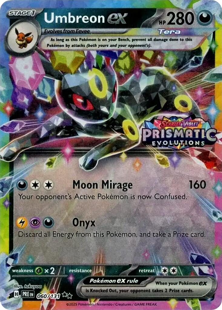 Umbreon ex (060/131) (Prismatic Evolutions Stamp) [Scarlet & Violet: Prismatic Evolutions] - The Mythic Store | 24h Order Processing