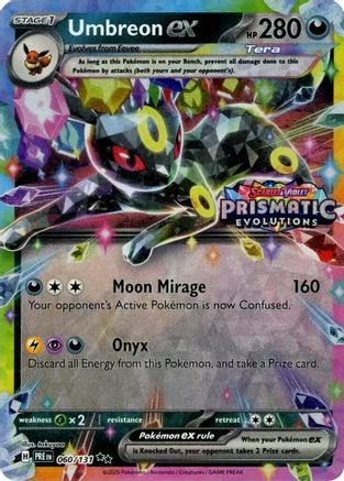 Umbreon ex (060/131) (Prismatic Evolutions Stamp) [Scarlet & Violet: Prismatic Evolutions] - The Mythic Store | 24h Order Processing