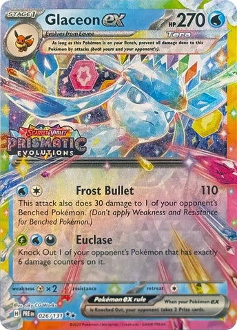 Glaceon ex (026/131) (Prismatic Evolutions Stamp) [Scarlet & Violet: Prismatic Evolutions] - The Mythic Store | 24h Order Processing