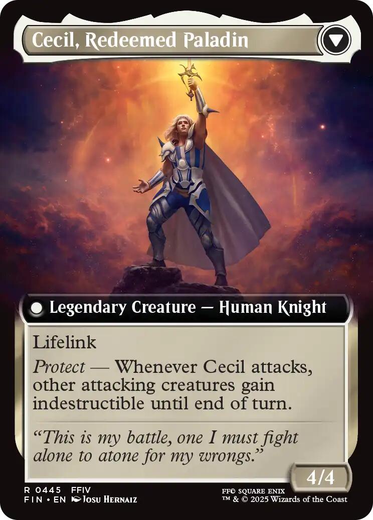 Cecil, Dark Knight // Cecil, Redeemed Paladin (Extended Art) [FINAL FANTASY] - The Mythic Store | 24h Order Processing