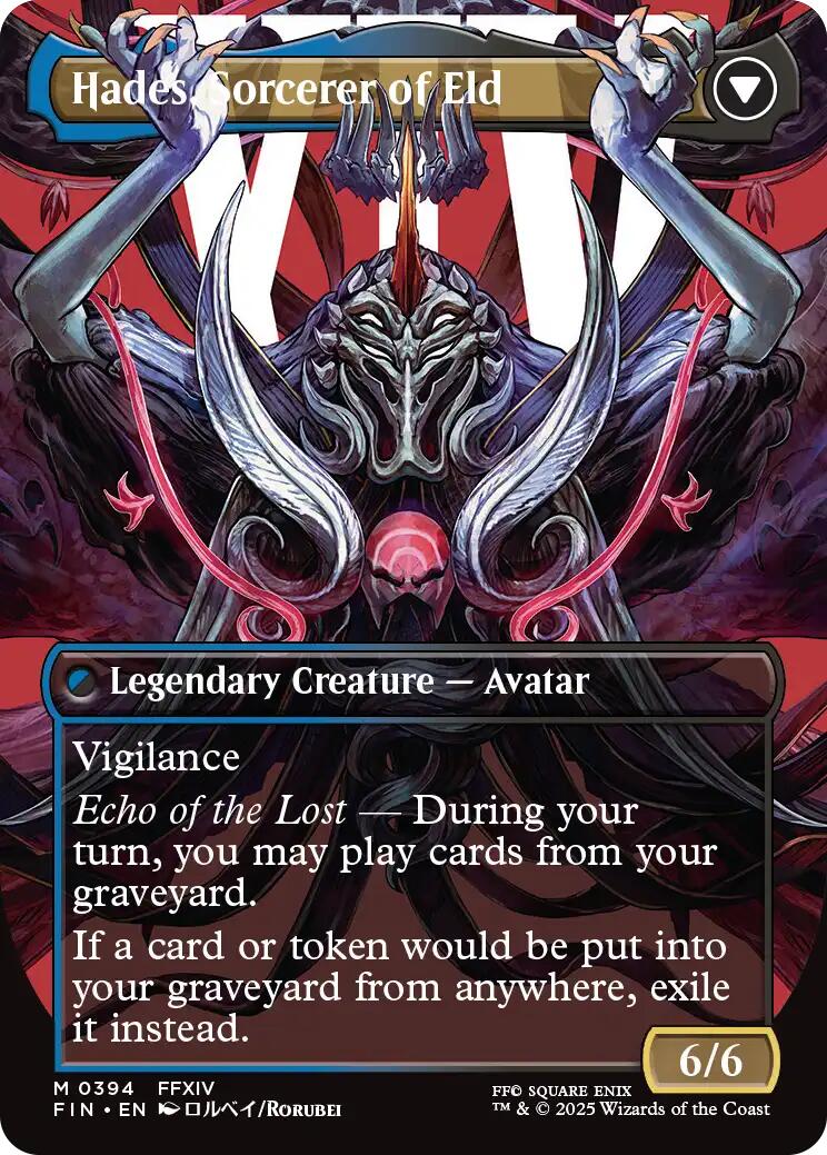 Emet-Selch, Unsundered // Hades, Sorcerer of Eld (Borderless) [FINAL FANTASY] - The Mythic Store | 24h Order Processing