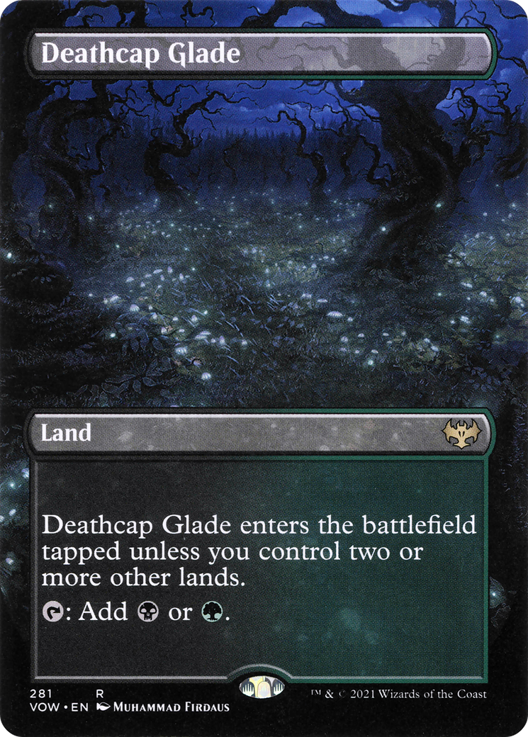 Deathcap Glade (Borderless Alternate Art) [Innistrad: Crimson Vow] - The Mythic Store | 24h Order Processing