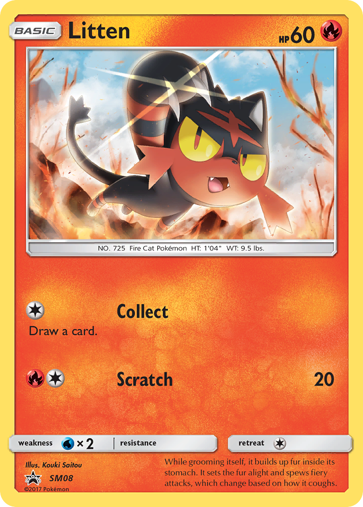 Litten (SM08) [Sun & Moon: Black Star Promos] - The Mythic Store | 24h Order Processing