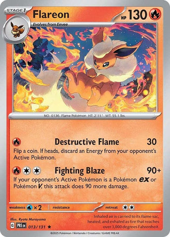 Flareon (013/131) [Scarlet & Violet: Prismatic Evolutions] - The Mythic Store | 24h Order Processing