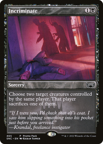 Incriminate (Promo Pack) [Streets of New Capenna] - The Mythic Store | 24h Order Processing