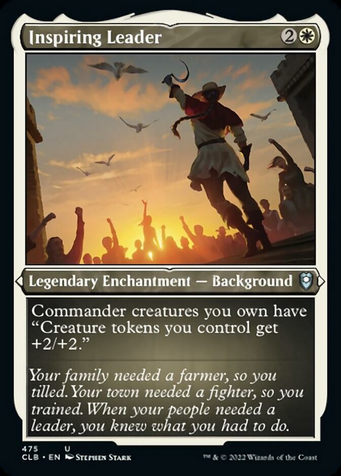 Inspiring Leader (Foil Etched) [Commander Legends: Battle for Baldur's Gate] - The Mythic Store | 24h Order Processing