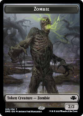 Zombie // Cat (003) Double-Sided Token [Dominaria Remastered Tokens] - The Mythic Store | 24h Order Processing