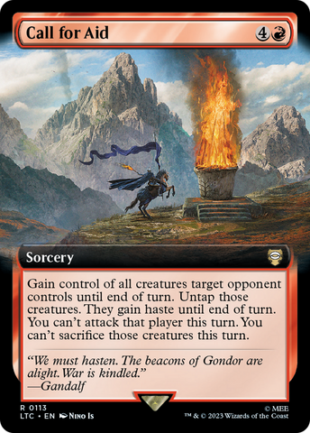 Call for Aid (Extended Art) [The Lord of the Rings: Tales of Middle-Earth Commander] - The Mythic Store | 24h Order Processing