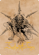 Bhaal, Lord of Murder Art Card (Gold-Stamped Signature) [Commander Legends: Battle for Baldur's Gate Art Series] - The Mythic Store | 24h Order Processing