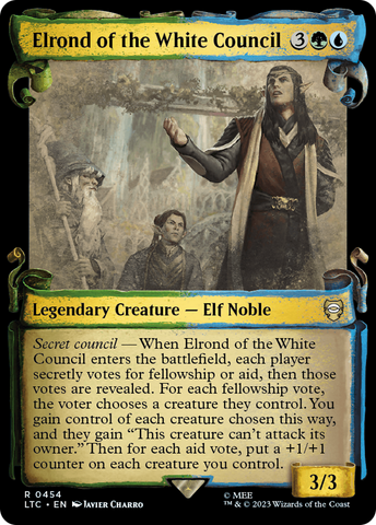 Elrond of the White Council [The Lord of the Rings: Tales of Middle-Earth Commander Showcase Scrolls] - The Mythic Store | 24h Order Processing