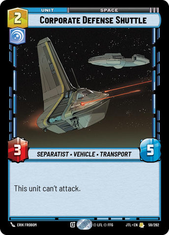 Corporate Defense Shuttle (059/262) (059/262) [Jump to Lightspeed] - The Mythic Store | 24h Order Processing