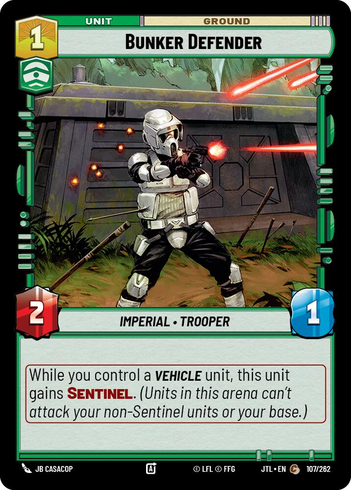 Bunker Defender (107/262) (107/262) [Jump to Lightspeed] - The Mythic Store | 24h Order Processing