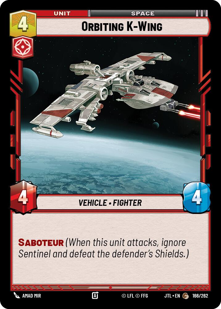 Orbiting K-Wing (166/262) (166/262) [Jump to Lightspeed] - The Mythic Store | 24h Order Processing