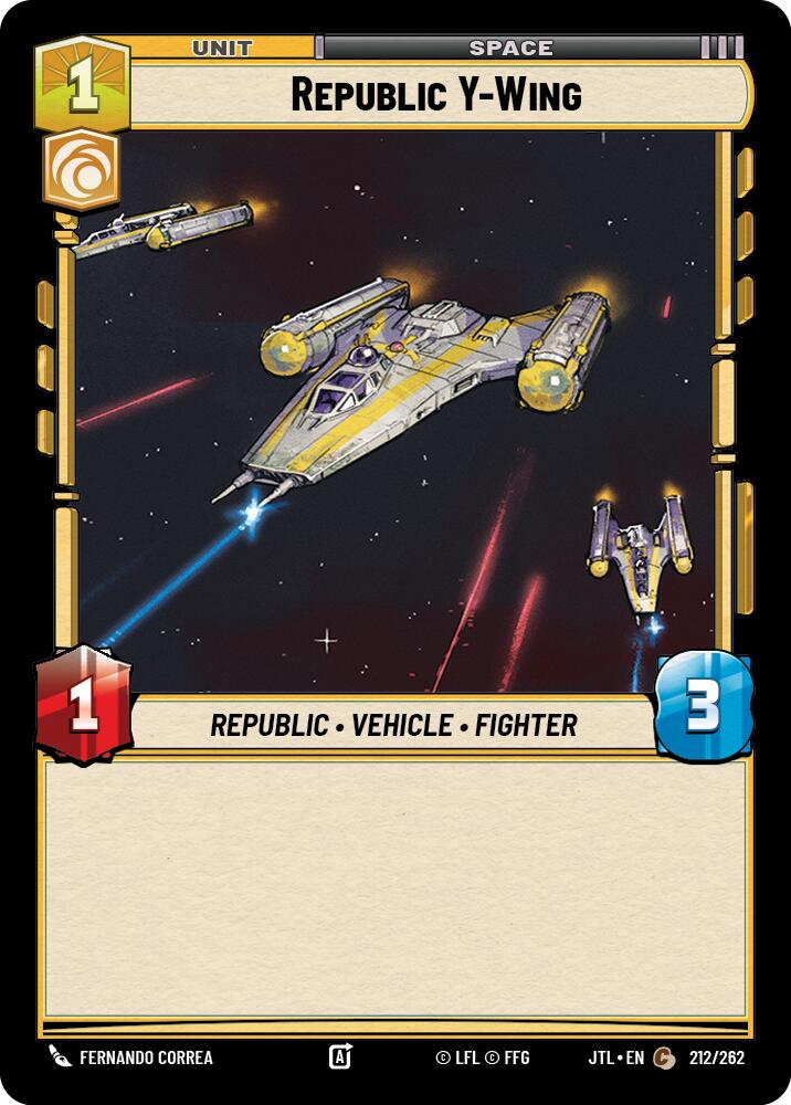 Republic Y-Wing (212/262) (212/262) [Jump to Lightspeed] - The Mythic Store | 24h Order Processing