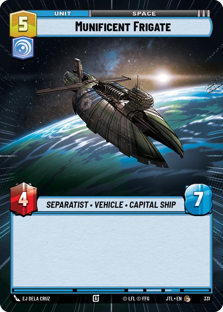 Munificent Frigate (331) (Hyperspace) (331) [Jump to Lightspeed] - The Mythic Store | 24h Order Processing
