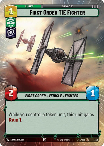 First Order TIE Fighter (343) (Hyperspace) (343) [Jump to Lightspeed] - The Mythic Store | 24h Order Processing