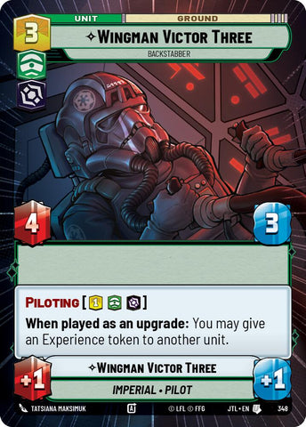 Wingman Victor Three - Backstabber (348) (Hyperspace) (348) [Jump to Lightspeed] - The Mythic Store | 24h Order Processing