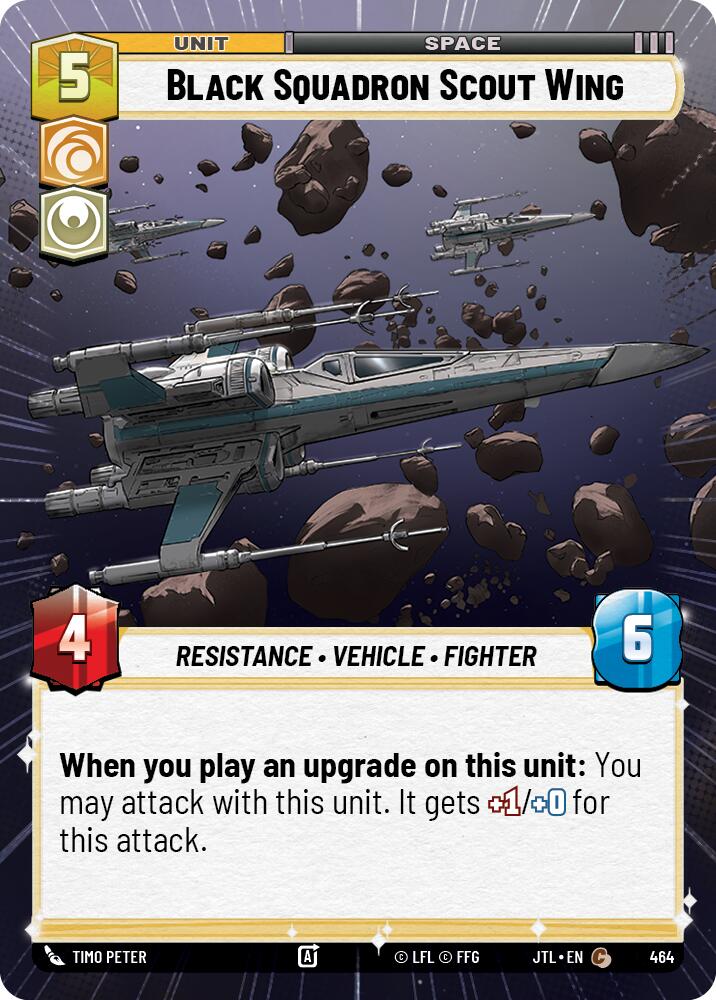 Black Squadron Scout Wing (464) (Hyperspace) (464) [Jump to Lightspeed] - The Mythic Store | 24h Order Processing