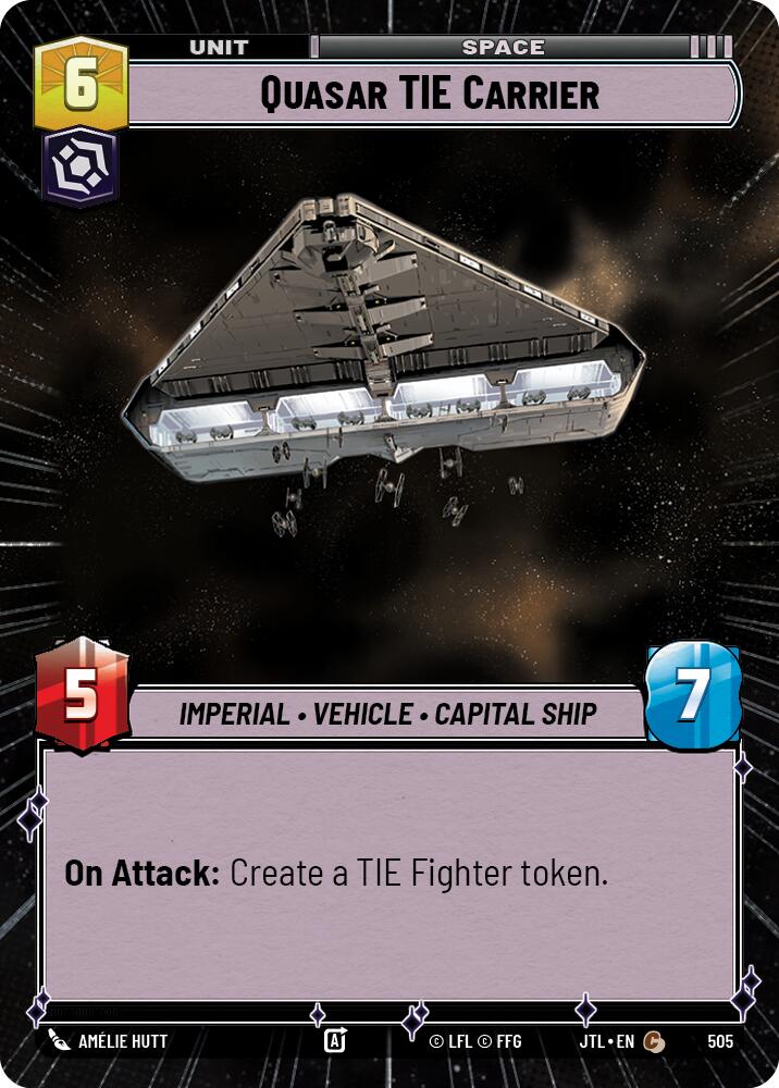 Quasar TIE Carrier (505) (Hyperspace) (505) [Jump to Lightspeed] - The Mythic Store | 24h Order Processing