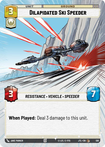 Dilapidated Ski Speeder (510) (Hyperspace) (510) [Jump to Lightspeed] - The Mythic Store | 24h Order Processing
