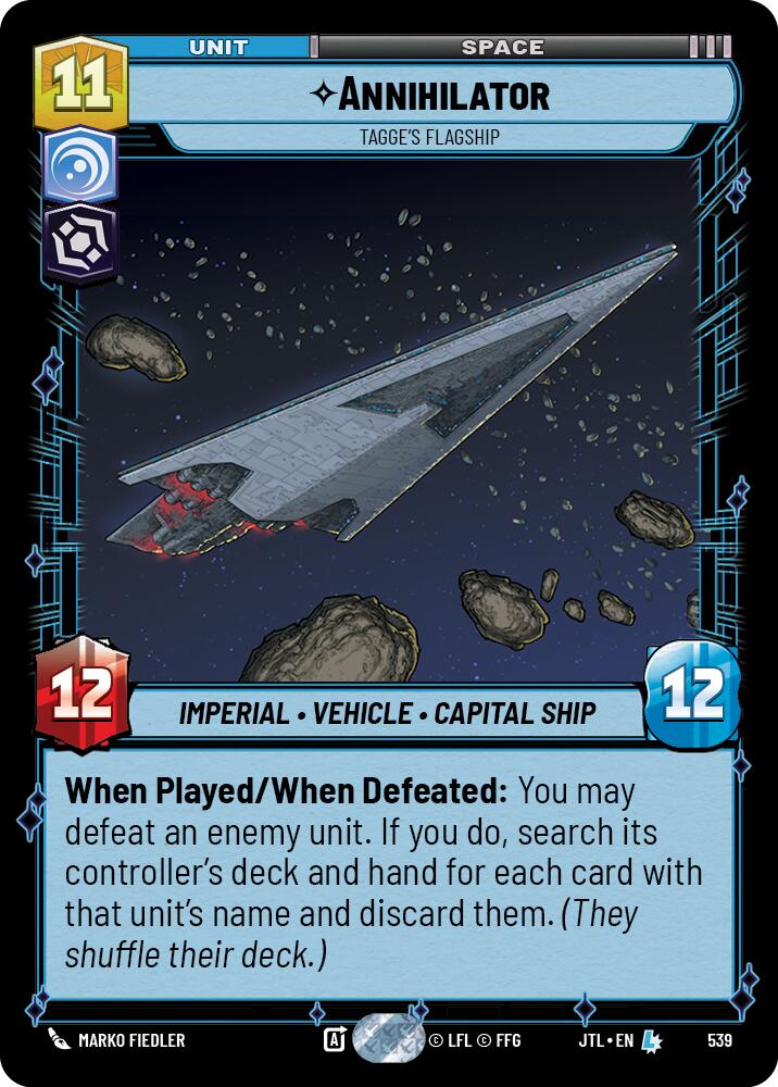 Annihilator - Tagge's Flagship (539) (539) [Jump to Lightspeed] - The Mythic Store | 24h Order Processing
