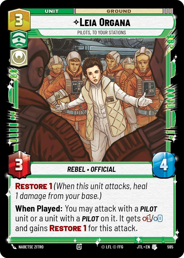 Leia Organa - Pilots, To Your Stations (595) (595) [Jump to Lightspeed] - The Mythic Store | 24h Order Processing