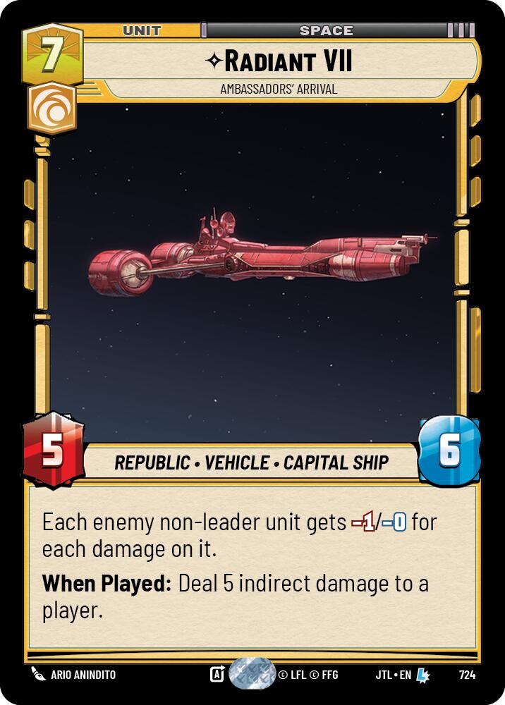 Radiant VII - Ambassadors' Arrival (724) (724) [Jump to Lightspeed] - The Mythic Store | 24h Order Processing
