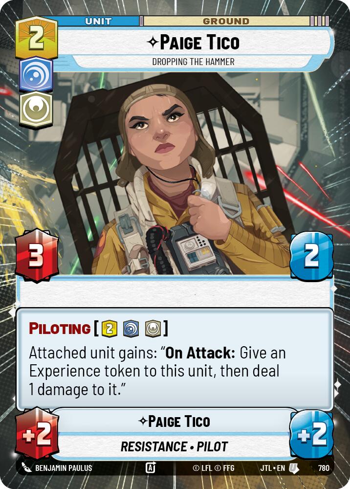 Paige Tico - Dropping the Hammer (780) (Hyperspace Foil) (780) [Jump to Lightspeed] - The Mythic Store | 24h Order Processing