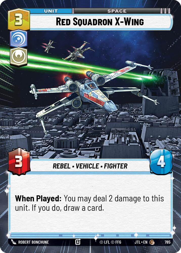 Red Squadron X-Wing (785) (Hyperspace Foil) (785) [Jump to Lightspeed] - The Mythic Store | 24h Order Processing