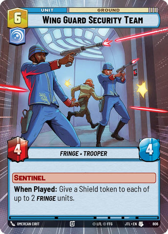 Wing Guard Security Team (806) (Hyperspace Foil) (806) [Jump to Lightspeed] - The Mythic Store | 24h Order Processing