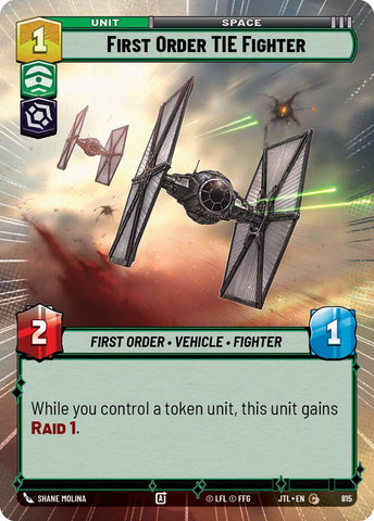 First Order TIE Fighter (815) (Hyperspace Foil) (815) [Jump to Lightspeed] - The Mythic Store | 24h Order Processing