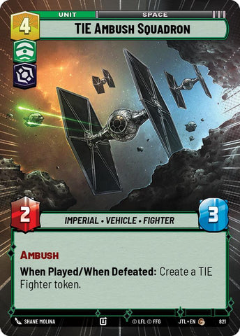 TIE Ambush Squadron (821) (Hyperspace Foil) (821) [Jump to Lightspeed] - The Mythic Store | 24h Order Processing