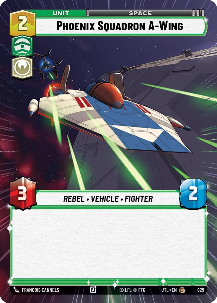 Phoenix Squadron A-Wing (829) (Hyperspace Foil) (829) [Jump to Lightspeed] - The Mythic Store | 24h Order Processing