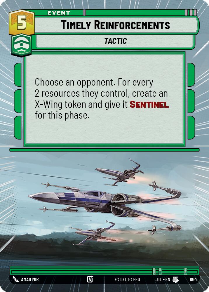 Timely Reinforcements (864) (Hyperspace Foil) (864) [Jump to Lightspeed] - The Mythic Store | 24h Order Processing