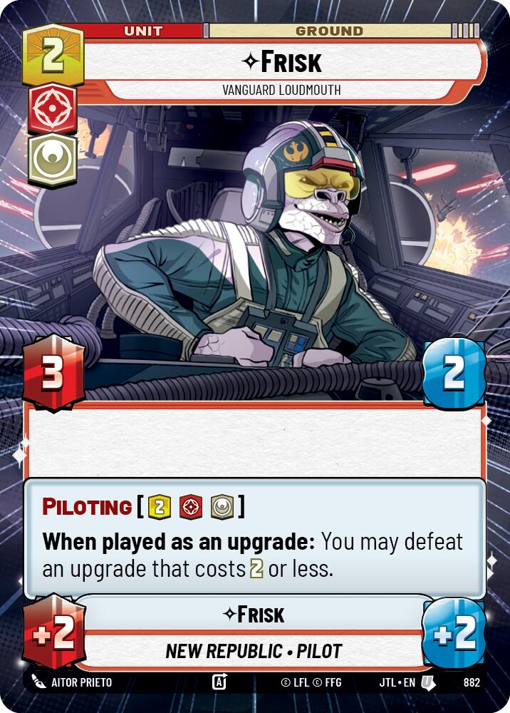 Frisk - Vanguard Loudmouth (882) (Hyperspace Foil) (882) [Jump to Lightspeed] - The Mythic Store | 24h Order Processing