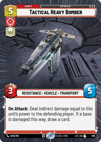 Tactical Heavy Bomber (886) (Hyperspace Foil) (886) [Jump to Lightspeed] - The Mythic Store | 24h Order Processing