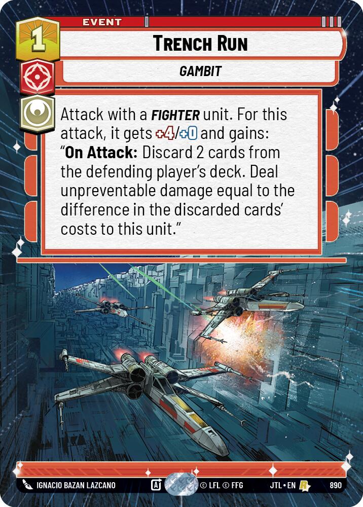 Trench Run (890) (Hyperspace Foil) (890) [Jump to Lightspeed] - The Mythic Store | 24h Order Processing