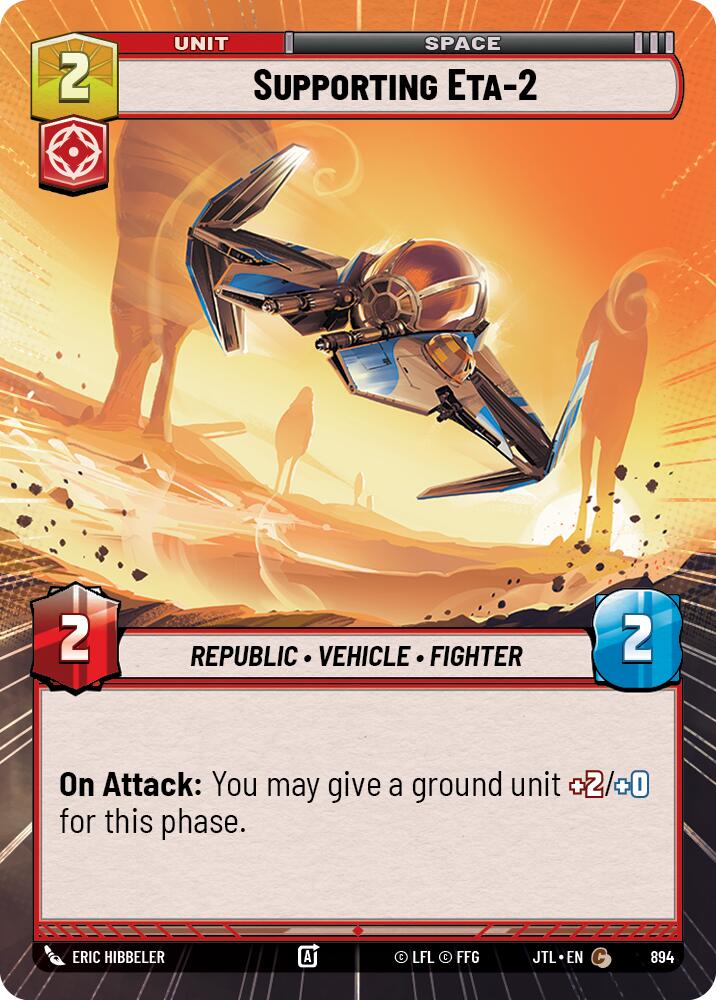 Supporting Eta-2 (894) (Hyperspace Foil) (894) [Jump to Lightspeed] - The Mythic Store | 24h Order Processing