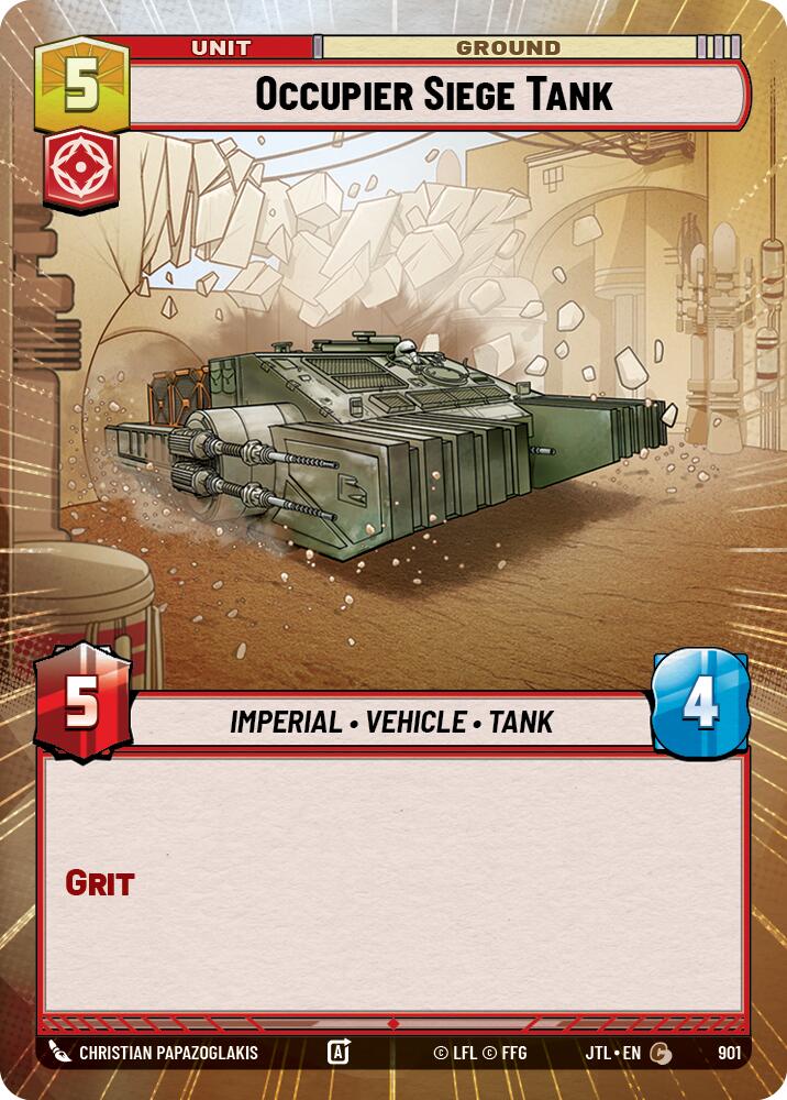 Occupier Siege Tank (901) (Hyperspace Foil) (901) [Jump to Lightspeed] - The Mythic Store | 24h Order Processing