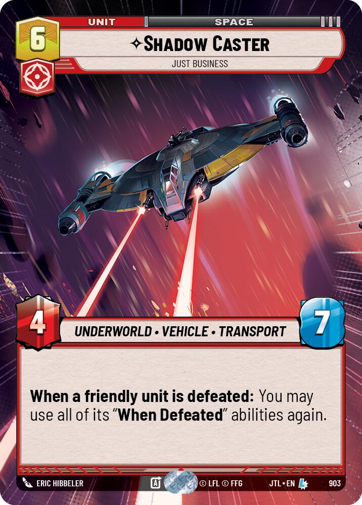 Shadow Caster - Just Business (903) (Hyperspace Foil) (903) [Jump to Lightspeed] - The Mythic Store | 24h Order Processing