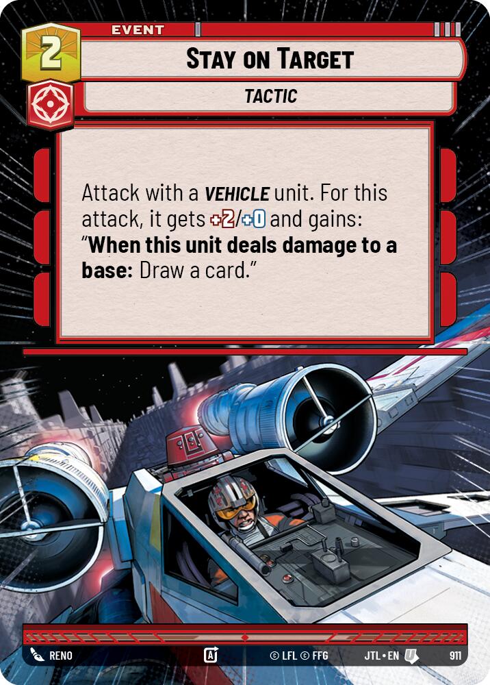 Stay on Target (911) (Hyperspace Foil) (911) [Jump to Lightspeed] - The Mythic Store | 24h Order Processing