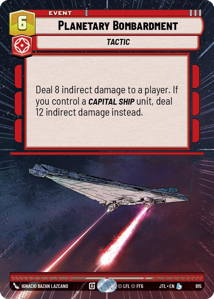 Planetary Bombardment (915) (Hyperspace Foil) (915) [Jump to Lightspeed] - The Mythic Store | 24h Order Processing