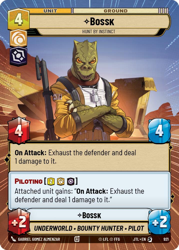 Bossk - Hunt By Instinct (921) (Hyperspace Foil) (921) [Jump to Lightspeed] - The Mythic Store | 24h Order Processing