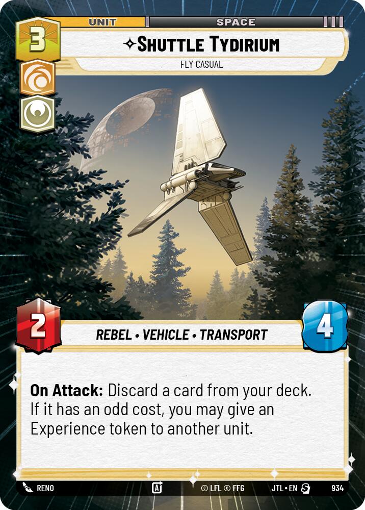 Shuttle Tydirium - Fly Casual (934) (Hyperspace Foil) (934) [Jump to Lightspeed] - The Mythic Store | 24h Order Processing