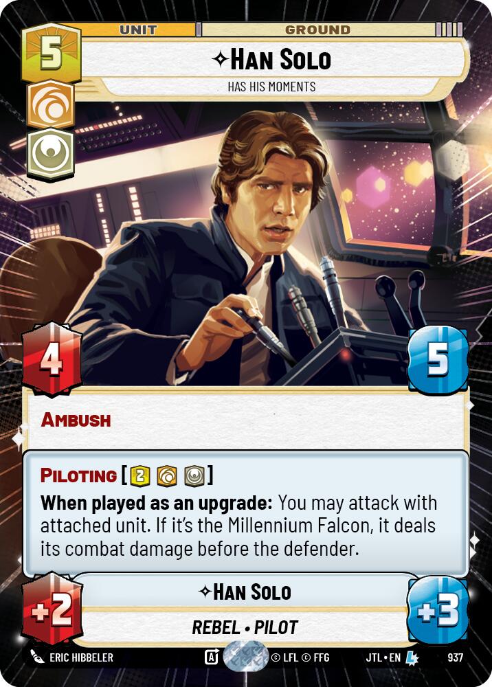 Han Solo - Has His Moments (937) (Hyperspace Foil) (937) [Jump to Lightspeed] - The Mythic Store | 24h Order Processing
