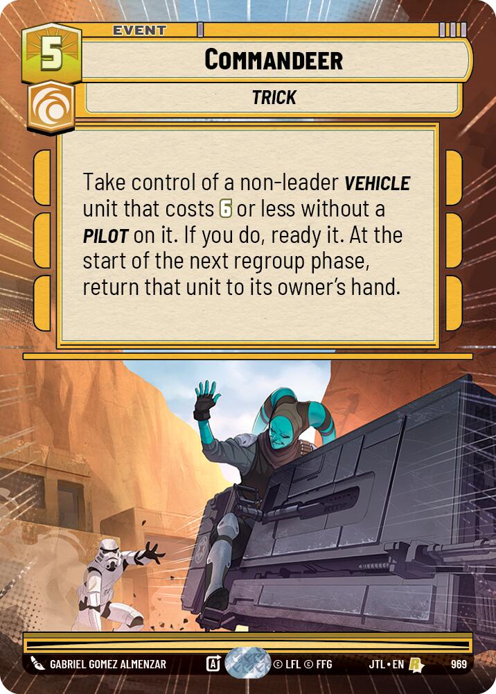 Commandeer (969) (Hyperspace Foil) (969) [Jump to Lightspeed] - The Mythic Store | 24h Order Processing